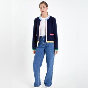 English Factory Colorful Knit Cardigan